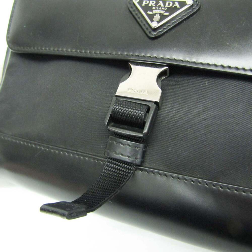 PRADA Black Leather Shoulder Bag - Picture 13 of 16